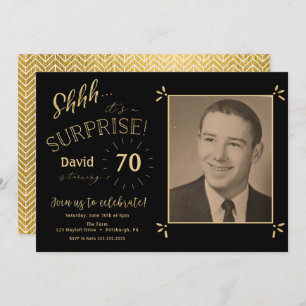 Surprise birthday invitation