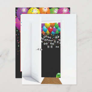 Surprise Birthday Party Door Invitation