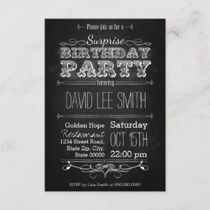 Surprise Birthday Party Invitation