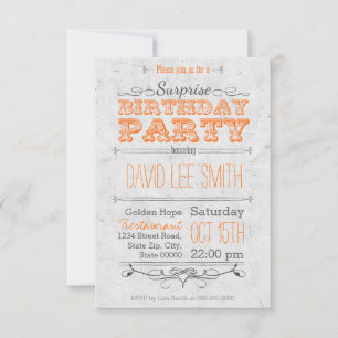 Surprise Birthday Party Invitation