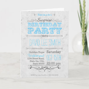 Surprise Birthday Party Invitation