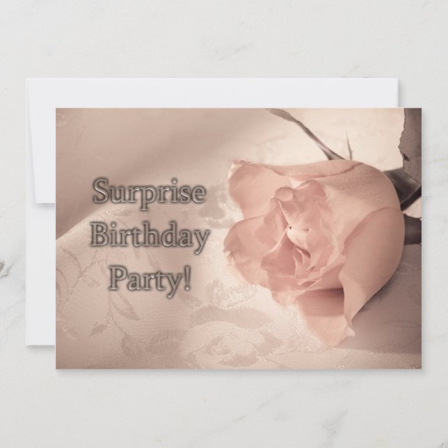 Surprise Birthday party invitation (Front)