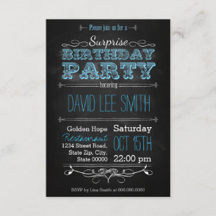 Surprise Birthday Party Invitation