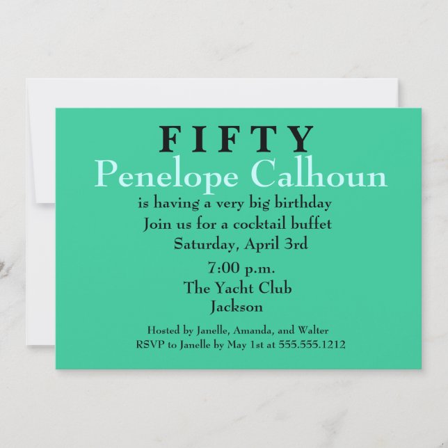 Surprise Birthday Party Invitations - Shhh (Front)