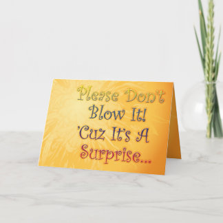 Surprise Birthday Party Invite for HIM