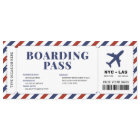 Surprise Boarding Pass Plane Gift Ticket Template