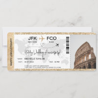Surprise Boarding Pass Trip Ticket Destination