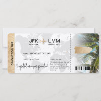 Surprise Boarding Pass Trip Ticket Puerto Rico