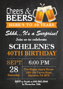 surprise 40th birthday invitations zazzle uk