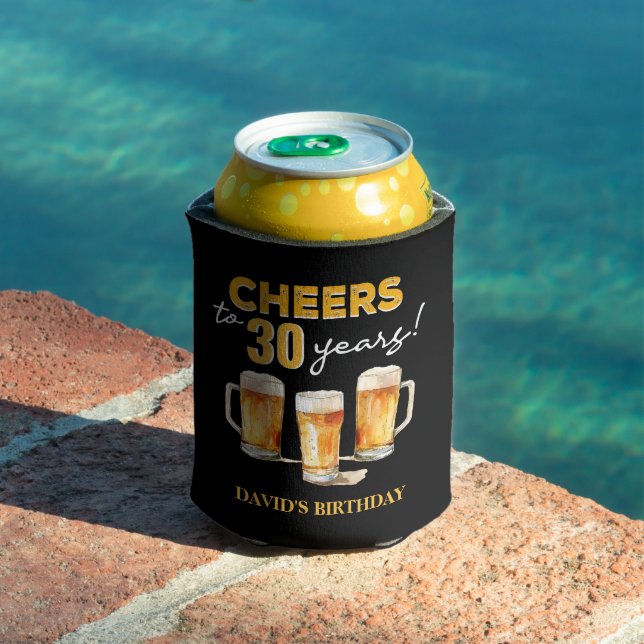 Surprise Cheers and Beers Birthday Party Can Cooler (In Situ Pool)