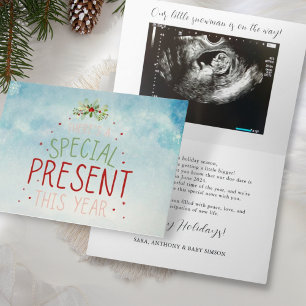 Surprise Christmas Holiday Pregnancy Announcement 