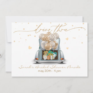 Surprise Drive Thru Bridal Shower Parade 2 Invitation