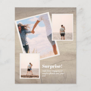 SURPRISE! Engagement Announcement PHOTO COLLAGE