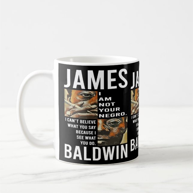 Surprise Gift James Baldwin Protest Halloween Holi Coffee Mug (Left)