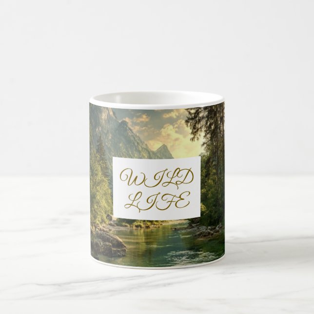 Surprise Gift Mug – Cute Wrapped Present Photo Cof (Center)