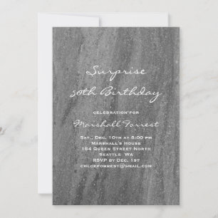 Surprise Granite Birthday Invitation