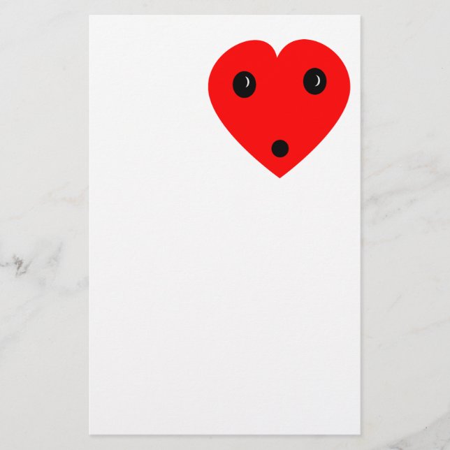 “Surprise Heart” Stationery (Front)