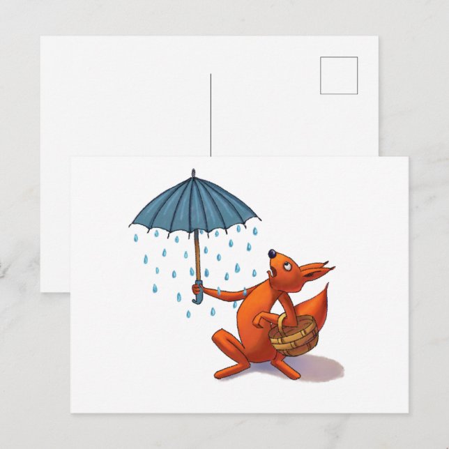 Surprise!  holiday postcard (Front/Back)