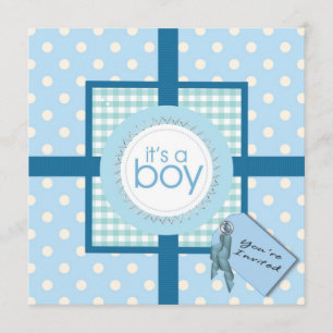 Surprise! It's a Boy Baby Shower Invitation