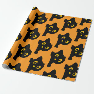 Surprise! It's Twins Black Cats Wrapping Paper
