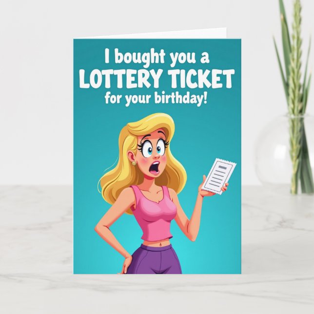 Surprise Lottery Birthday Card (Front)