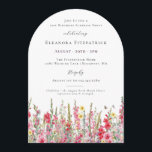 SURPRISE PARTY 21st Birthday August Birth Flower Invitation<br><div class="desc">Perfect invitation for an August birthday party. Pink gladiolus is the birth flower for that month. It forms a pretty watercolor bottom border on this floral personalised invitation. All text is editable</div>