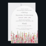 SURPRISE PARTY 85th Birthday August Birth Flower Invitation<br><div class="desc">Perfect invitation for an August birthday party. Pink gladiolus is the birth flower for that month. It forms a pretty watercolor bottom border on this floral personalised invitation. All text is editable</div>
