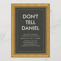 Surprise Party Don’t Tell Invitations