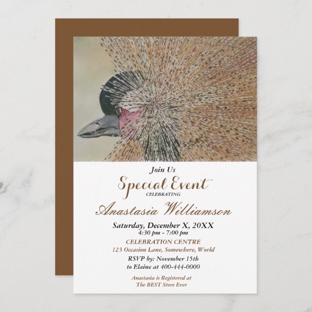SURPRISE PARTY EVENT INVITE (Front/Back)