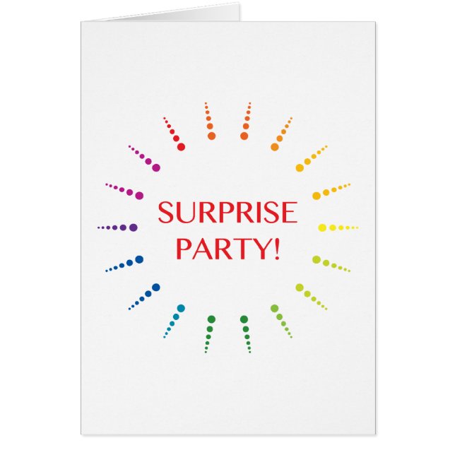 surprise party invitation (Front)