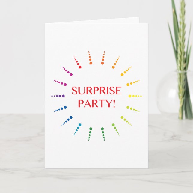surprise party invitation (Front)