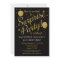 Surprise Party Invitation Gold Balloon Birthday