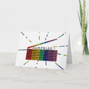 Surprise party invitation personalise rhinestones