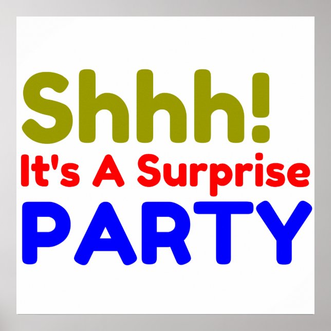 SURPRISE PARTY POSTER (Front)