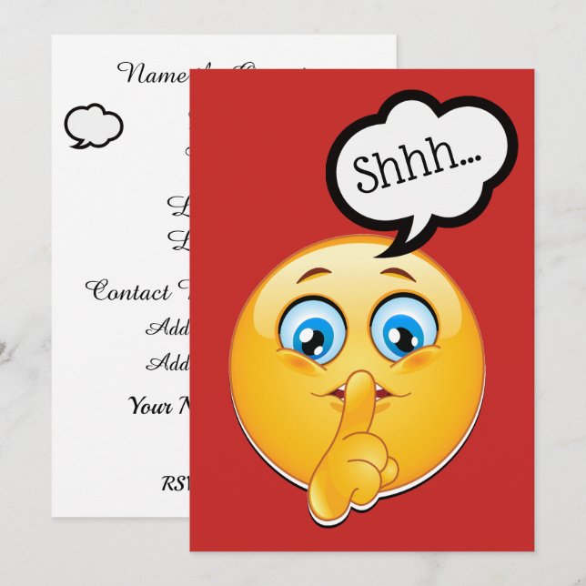 Surprise Party / Shower Invitation (Front/Back)