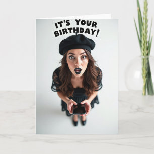 Surprise Portrait Birthday Card