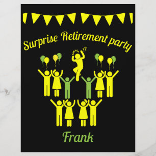 Surprise Retirement Parties Flyer