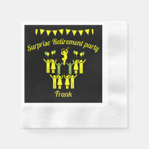 Surprise Retirement Parties Napkin