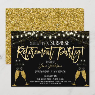 Surprise Retirement Party Invitation