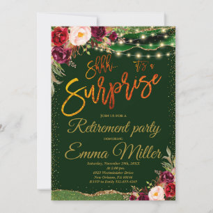 Surprise Retirement Party Invitation