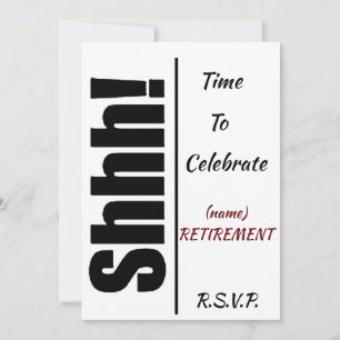 ***SURPRISE** **RETIREMENT PARTY** INVITATION