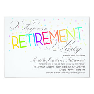 retirement party announcements