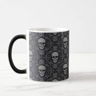 Surprise Scary Halloween Skull Tapestry Coffee Magic Mug