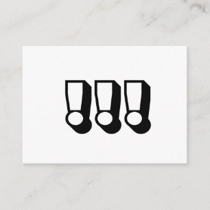 Surprise, surprised, bold modern black white advice card