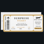 Surprise Trip Ticket  Plane Travel Boarding Pass Invitation<br><div class="desc">Surprise Trip Ticket,  Surprise Boarding Coupon Pass,  Event Ticket template,  Fake Plane Travel,  a surprise vacation for a friend or family member!</div>