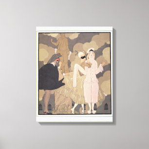 Surprise (w/c on paper) canvas print