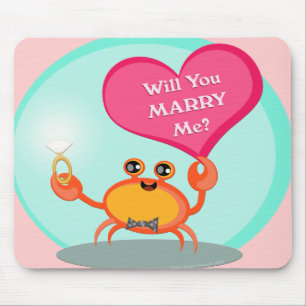 Surprise Wedding Proposal  Mousepad