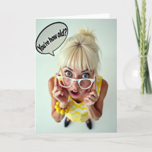Surprise Yellow Birthday Card