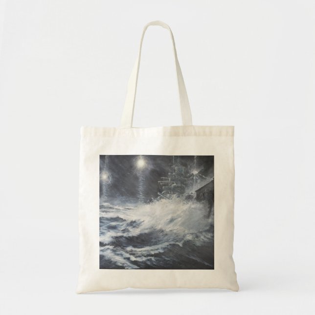 Surprised By Starshell Scharnhorst Battle of Tote Bag (Front)