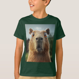 Surprised Capybara Close-Up T-Shirt